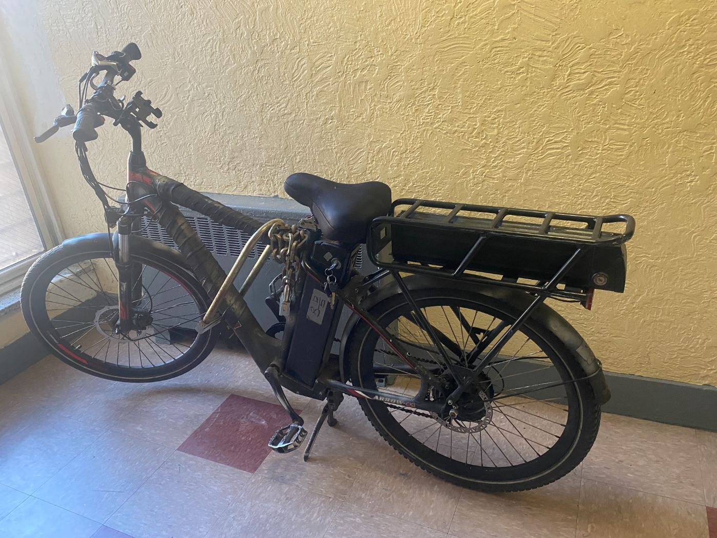 外卖专用电动自行车，配备双电池和双大锁 - 二手闲置 图片1