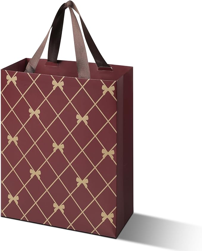 Premium Gift Bags Set of 3 – Elegant Design with Ribbon Handles, Gift Bags for Birthdays, Weddings & Special Occasions