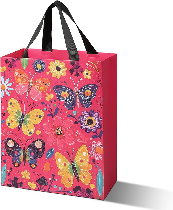Premium Gift Bags Set of 3 – Elegant Design with Ribbon Handles, Gift Bags for Birthdays, Weddings & Special Occasions