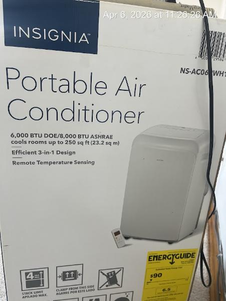 8000 BTU “Insignia”牌 移动式空调 $150 法拉盛自取 - 二手闲置 图片2