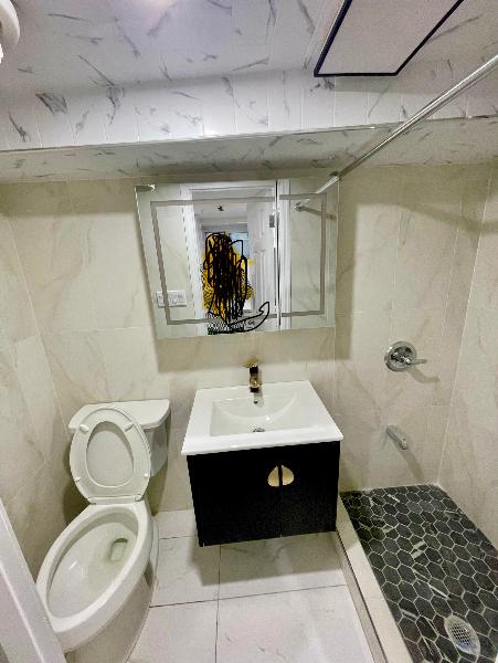 法拉盛全新裝修半土庫兩房一廳