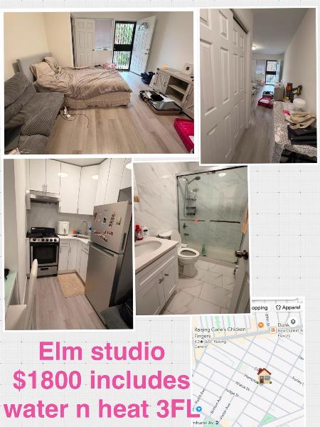 ❤️❤️❤️新統昌出租近地鐵 Elmhurst cozy studio for rent $1400-1800 - 房屋租赁 图片2