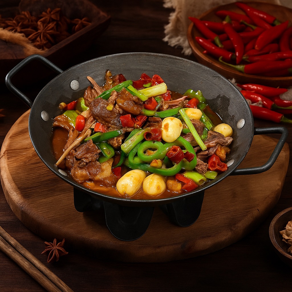干锅红烧羊腩(Spicy Dry Pot Lamb Brisket)